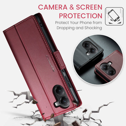 Xiaomi Poco X7 Pro Pu Wallet Case [Maroon]