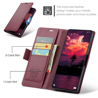Xiaomi Poco X7 Pro Pu Wallet Case [Maroon]