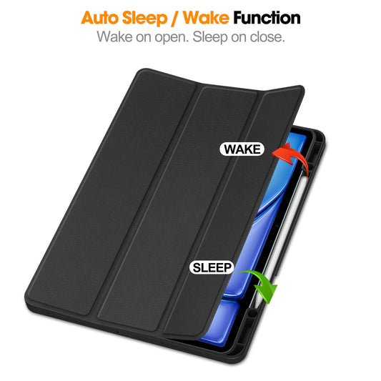 Ipad Air 13" (M3, 2025) Pen Holder Case [Black]