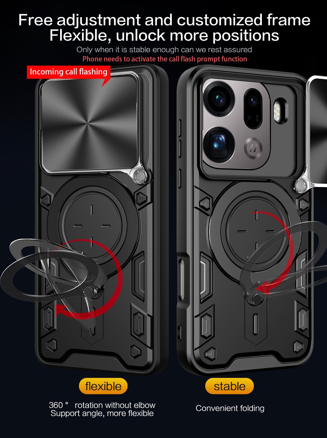 Oppo Find X9 Pro Ring Kickstand Case [Purple]