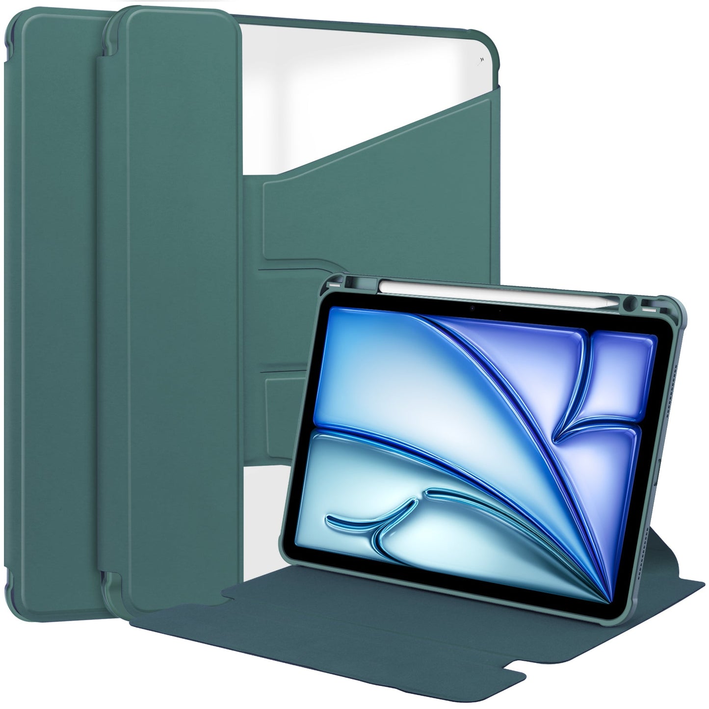 Ipad Air 11" (2026-2020 M4/m3/m2/5th/4th) Rotating Acrylic Case [Teal]