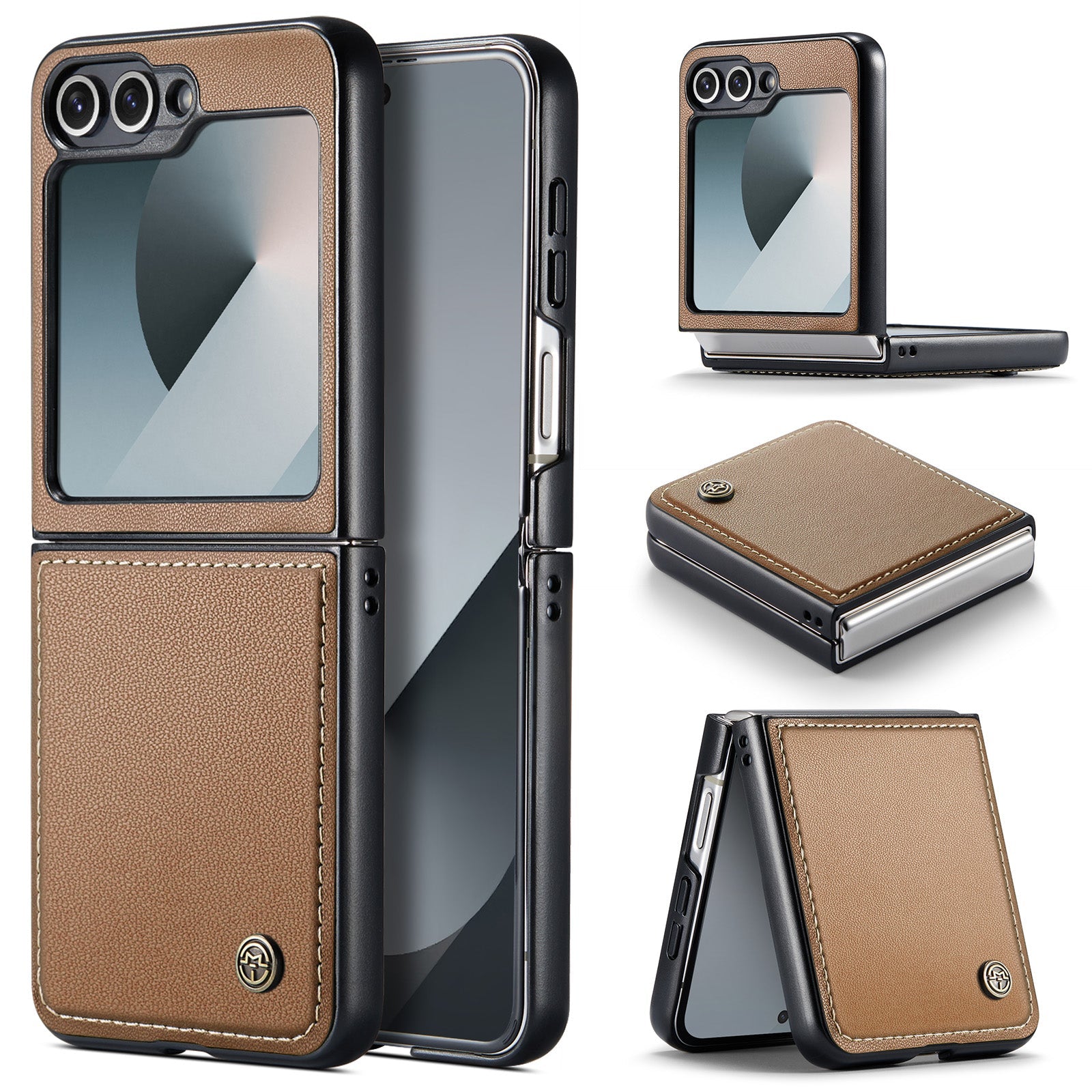 Galaxy Z Flip 7 Fe Pu Wallet Case [Brown]