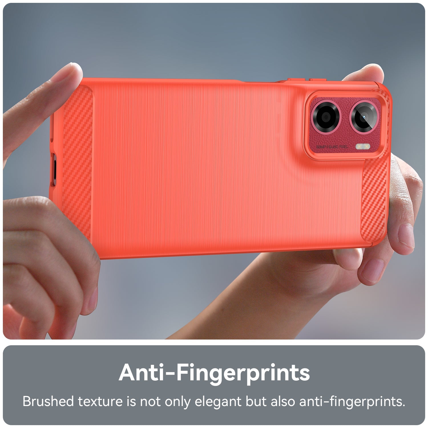 Moto G05 Carbon Fibre Case [Red]