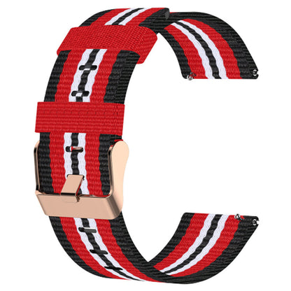 Garmin Forerunner 165 Nylon Strap [Black/Red]