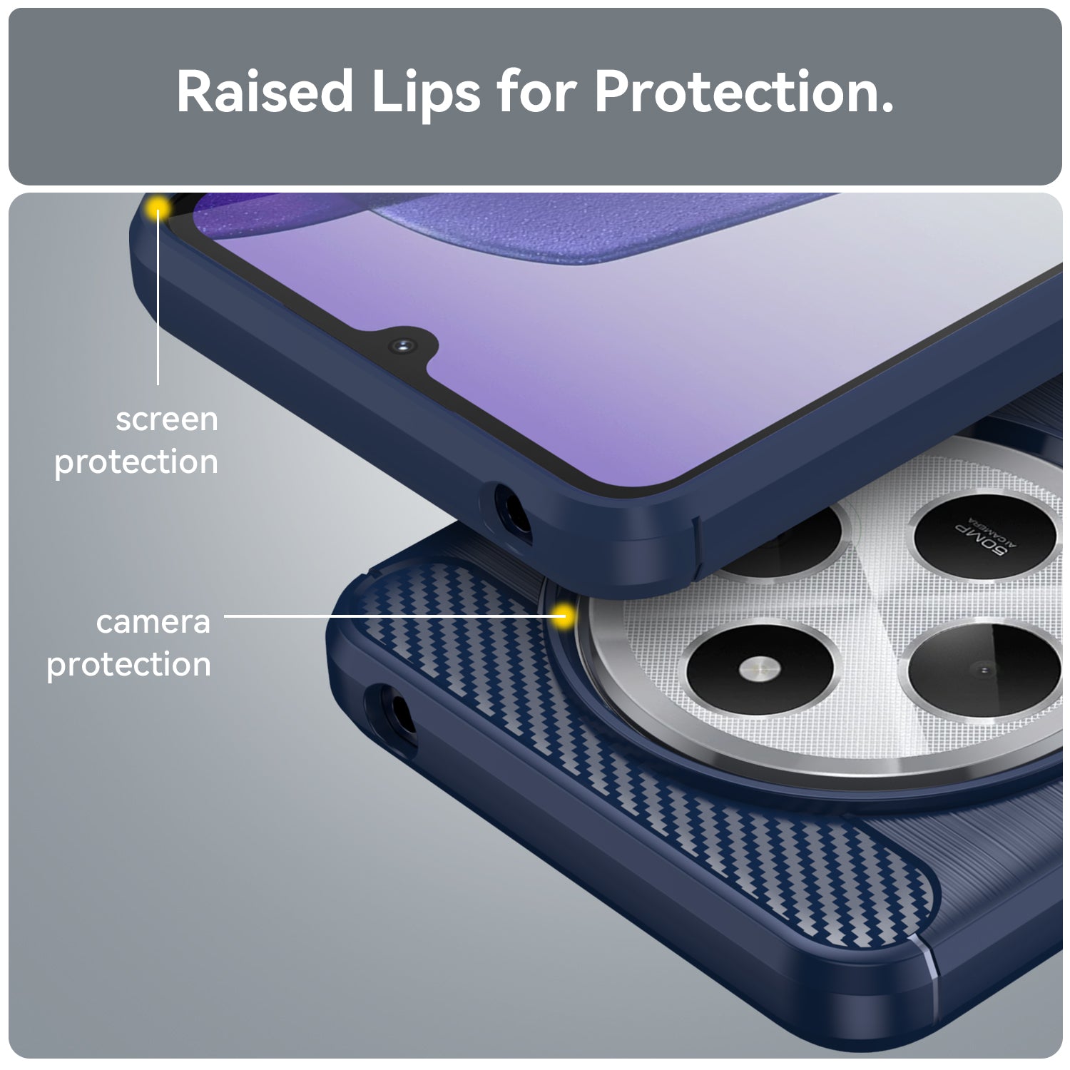 Xiaomi Redmi 14C Carbon Fibre Case [Navy]