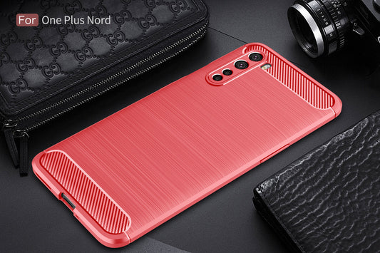 Oneplus Nord Carbon Fibre Case [Red]