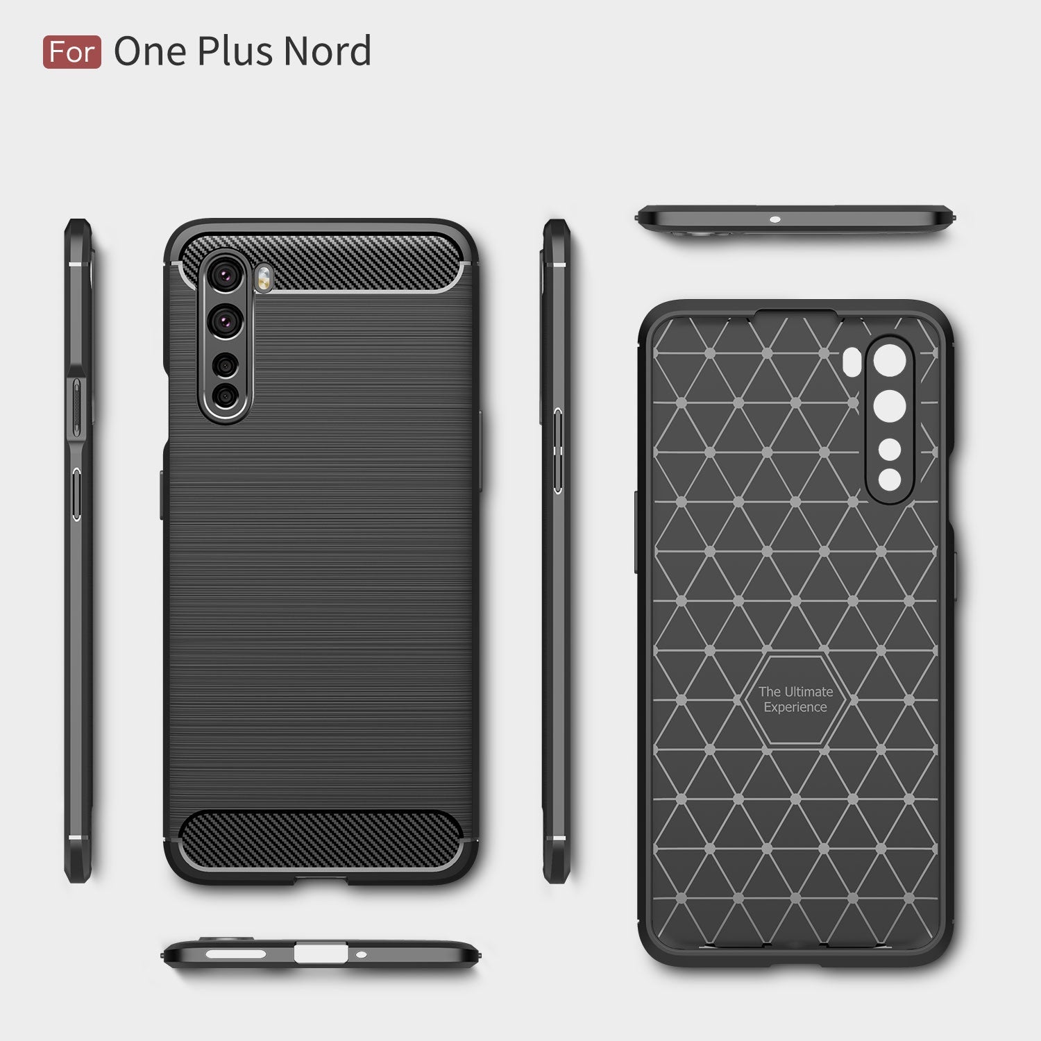 Oneplus Nord Carbon Fibre Case [Red]