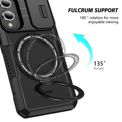 Samsung Galaxy S25 Edge Magsafe Sliding Cover Case [Black]