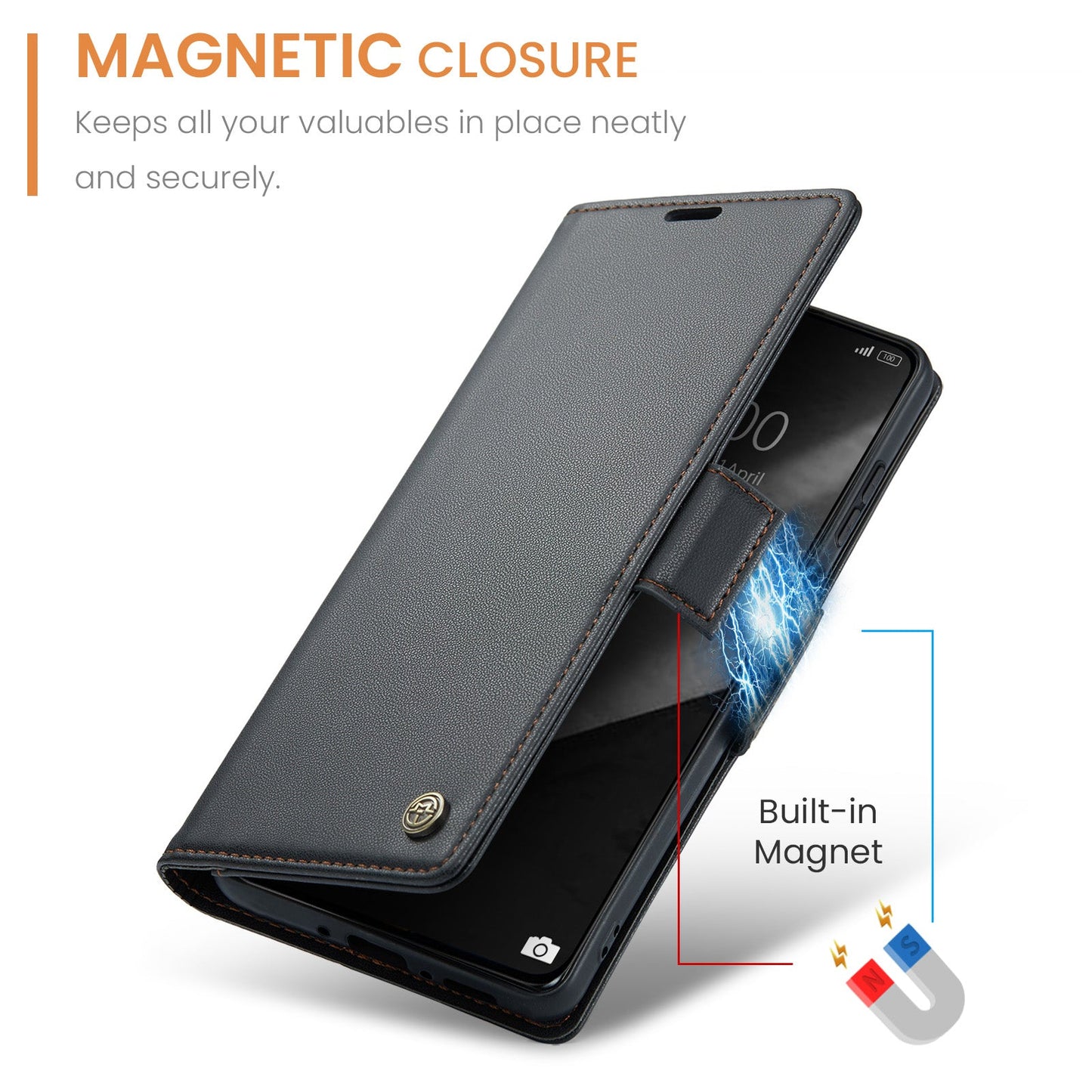 Xiaomi Poco X7 Pro Pu Wallet Case [Black]
