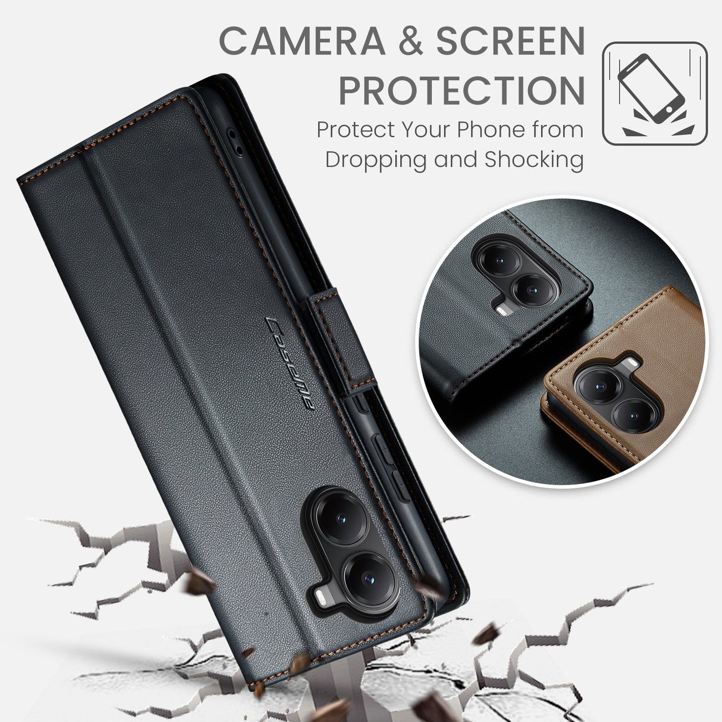 Xiaomi Poco X7 Pro Pu Wallet Case [Black]