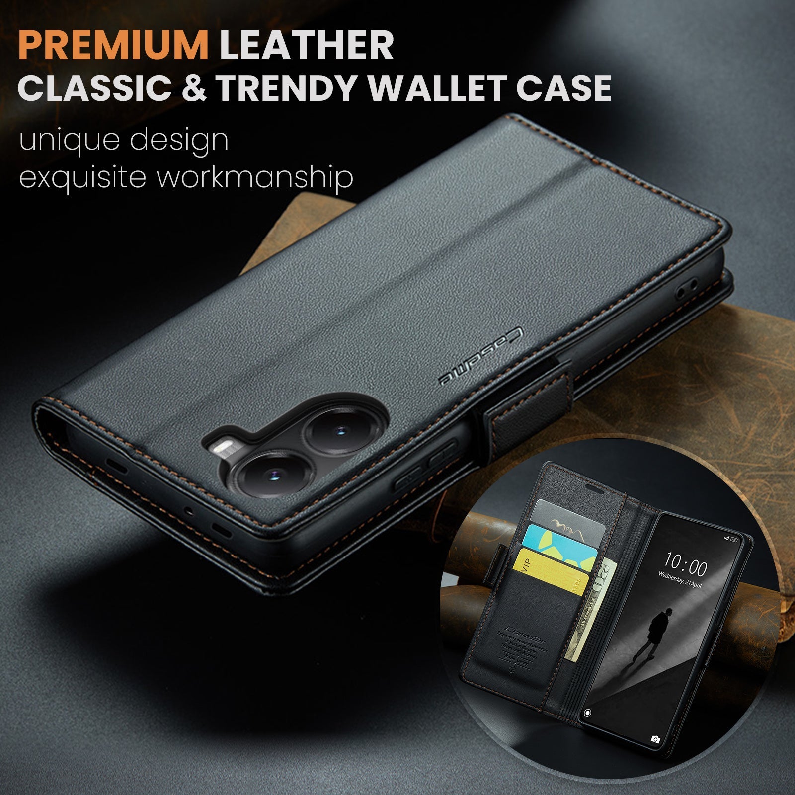 Xiaomi Poco X7 Pro Pu Wallet Case [Black]
