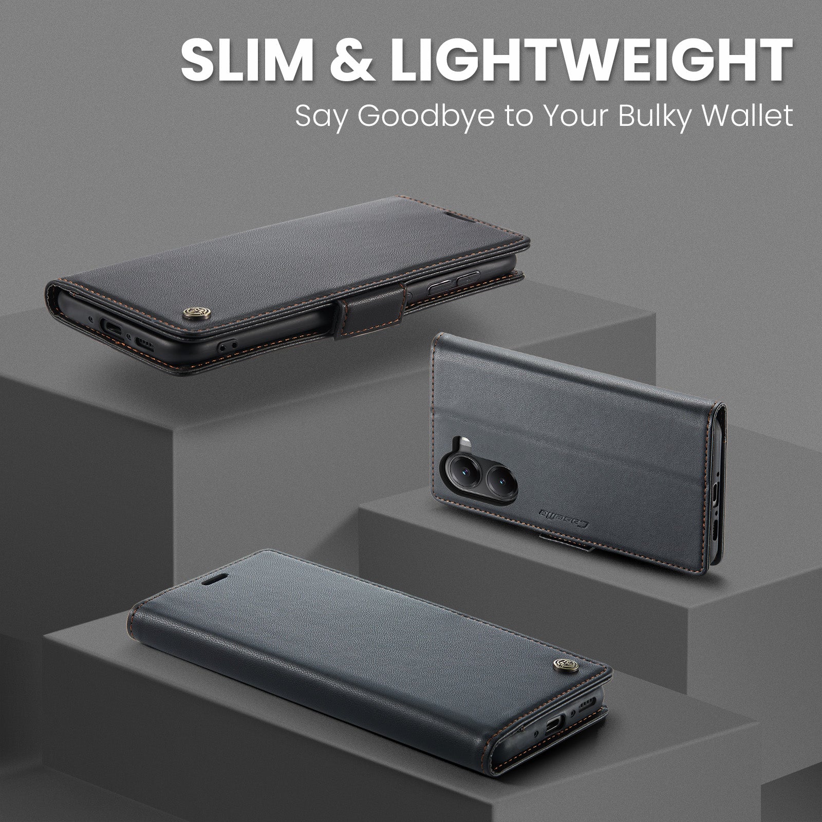 Xiaomi Poco X7 Pro Pu Wallet Case [Black]