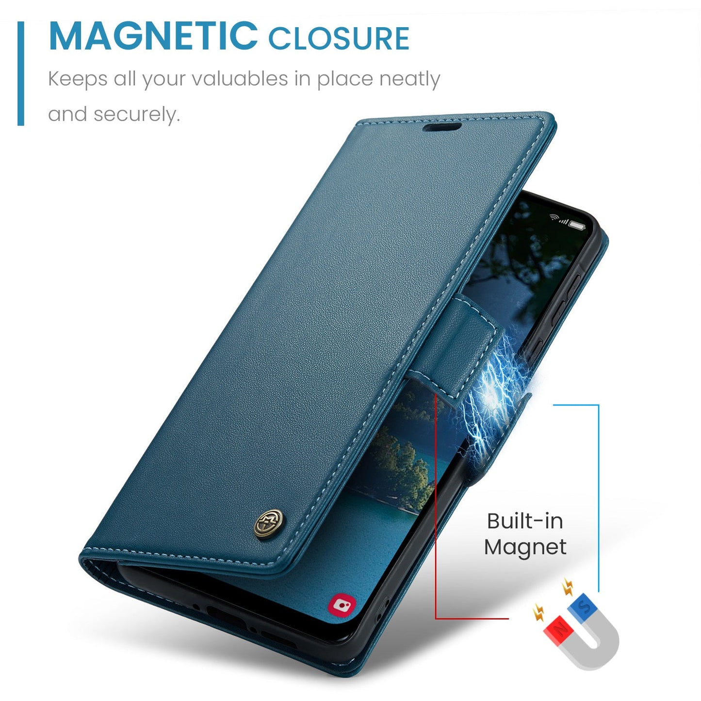 Galaxy A56 5G Pu Wallet Case [Navy]