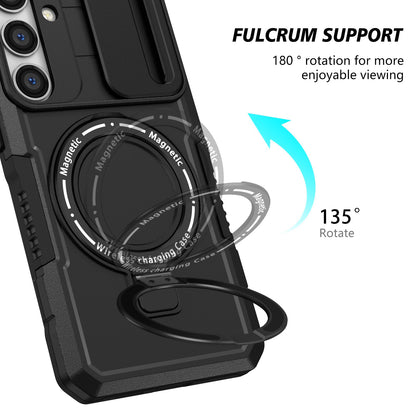 Galaxy S25 Plus Magsafe Sliding Cover Case [Black]