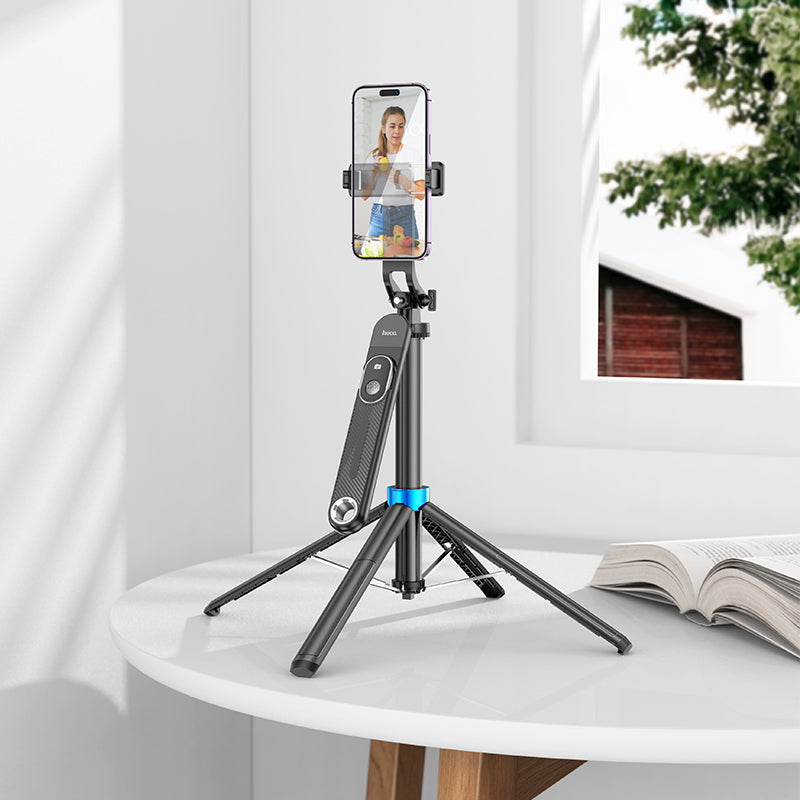 Hoco Premium Bluetooth Selfie Stick w/ 1.75m Quadpod, Camera Mount, Stabilizer (K22)