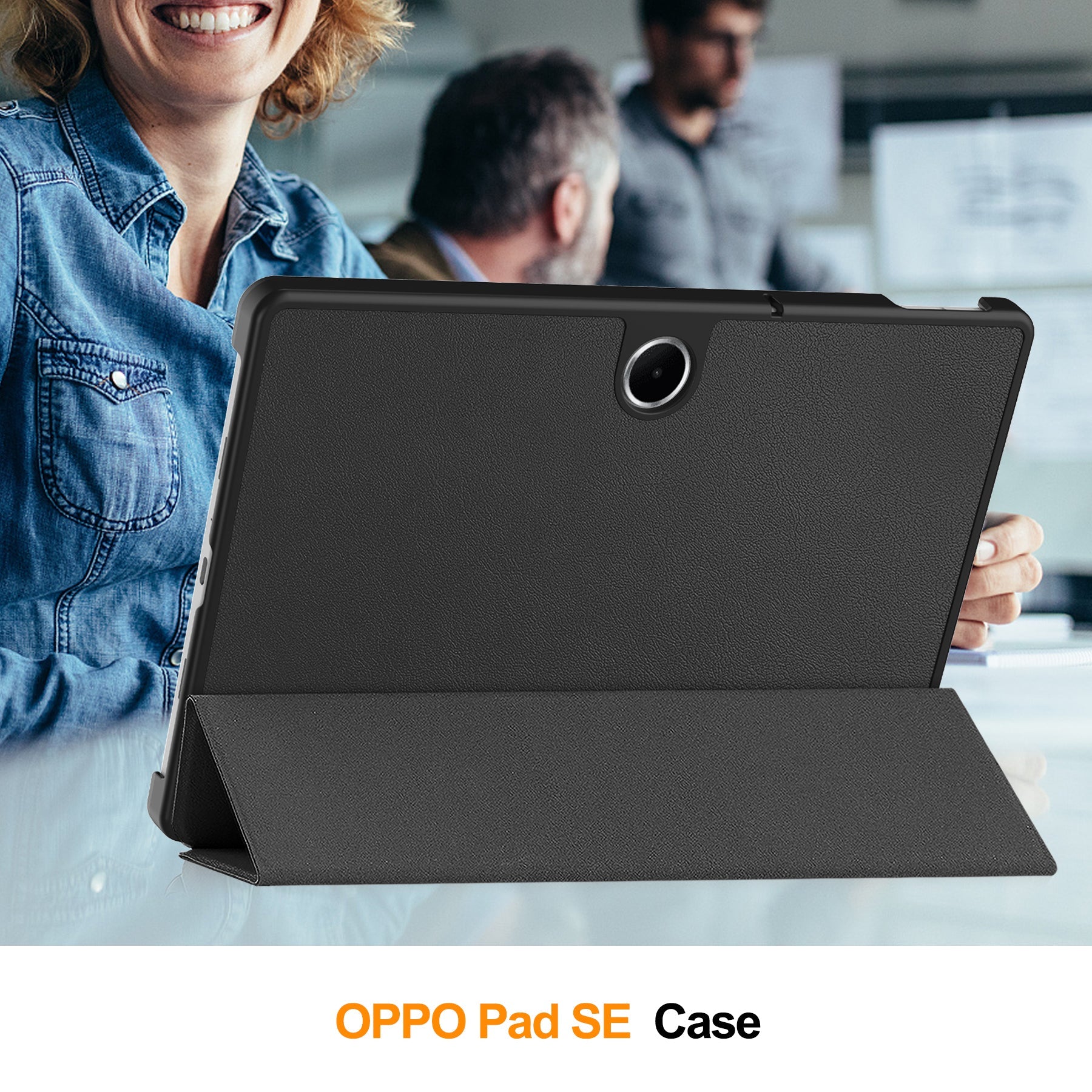 Oppo Pad Se 11" Tri-fold Pu Case [Black]