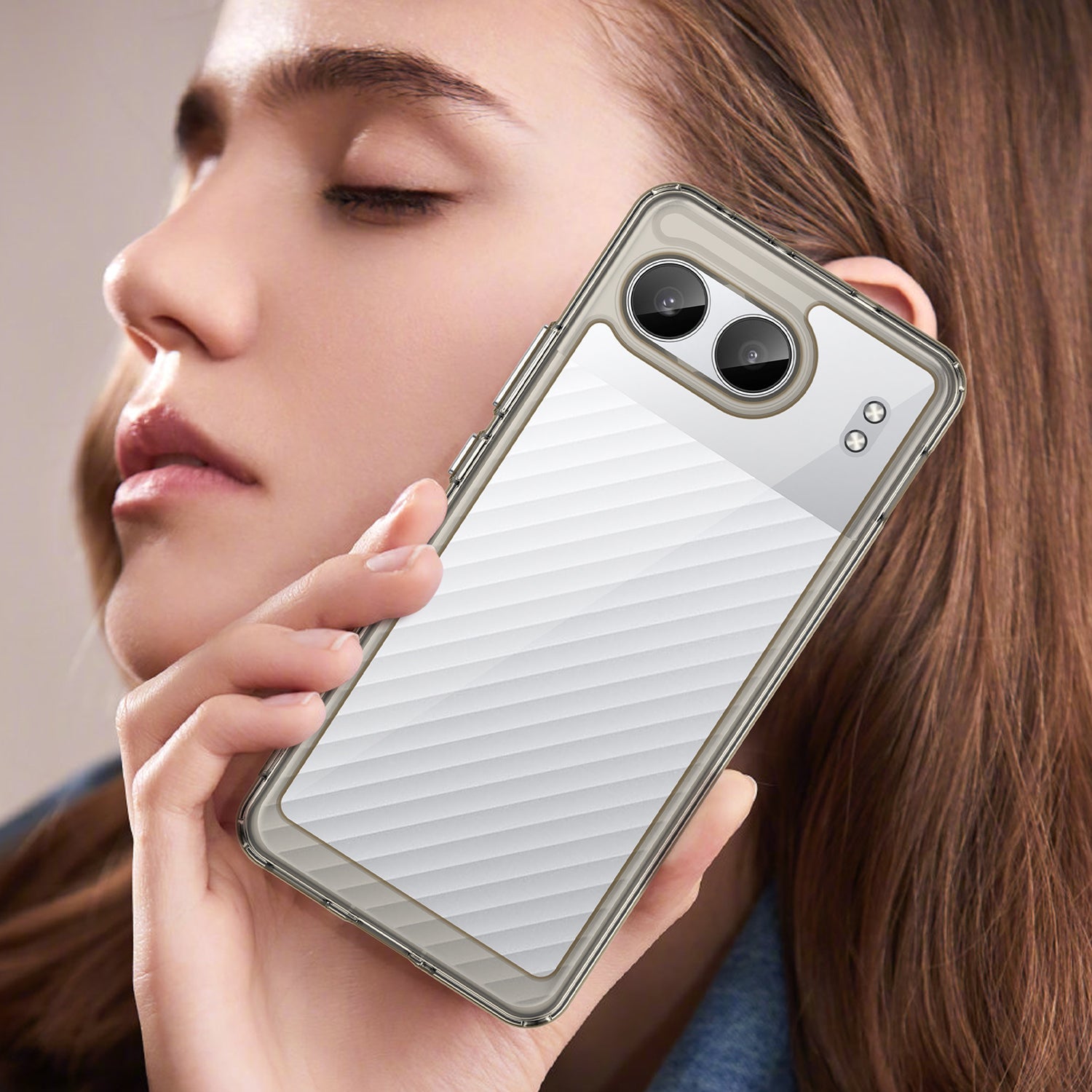 Oneplus Nord 4 Soft Gel Bumper Case [Clear Grey]