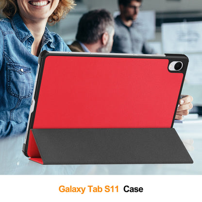 Galaxy Tab S11 Tri-fold Pu Case [Red]