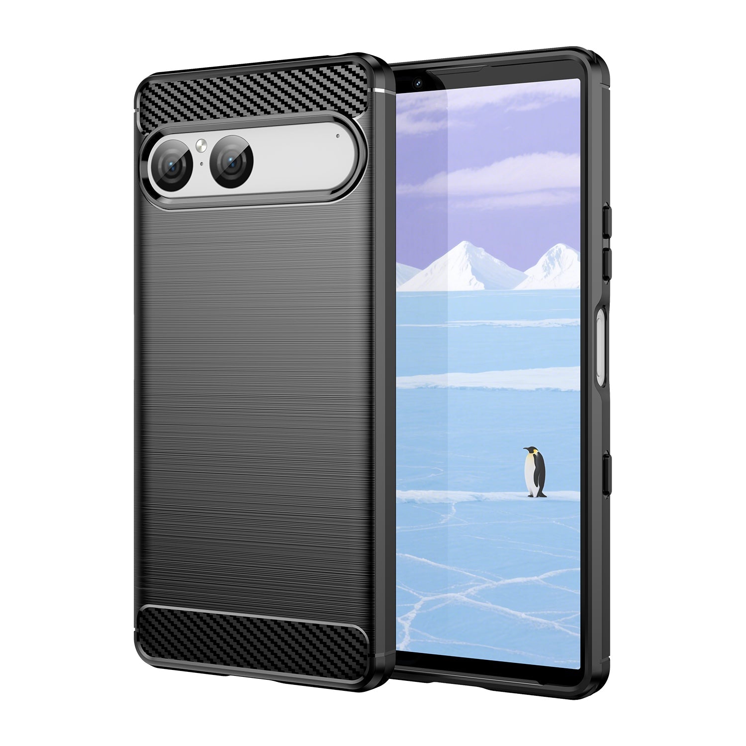 Sony Xperia 10 Vii Carbon Fibre Case [Black]