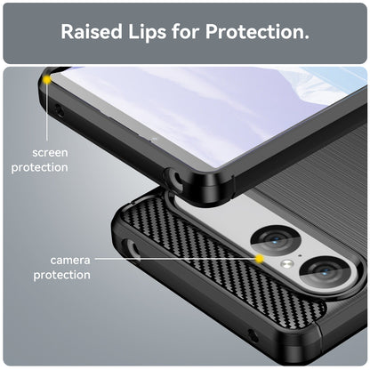Sony Xperia 10 Vii Carbon Fibre Case [Black]