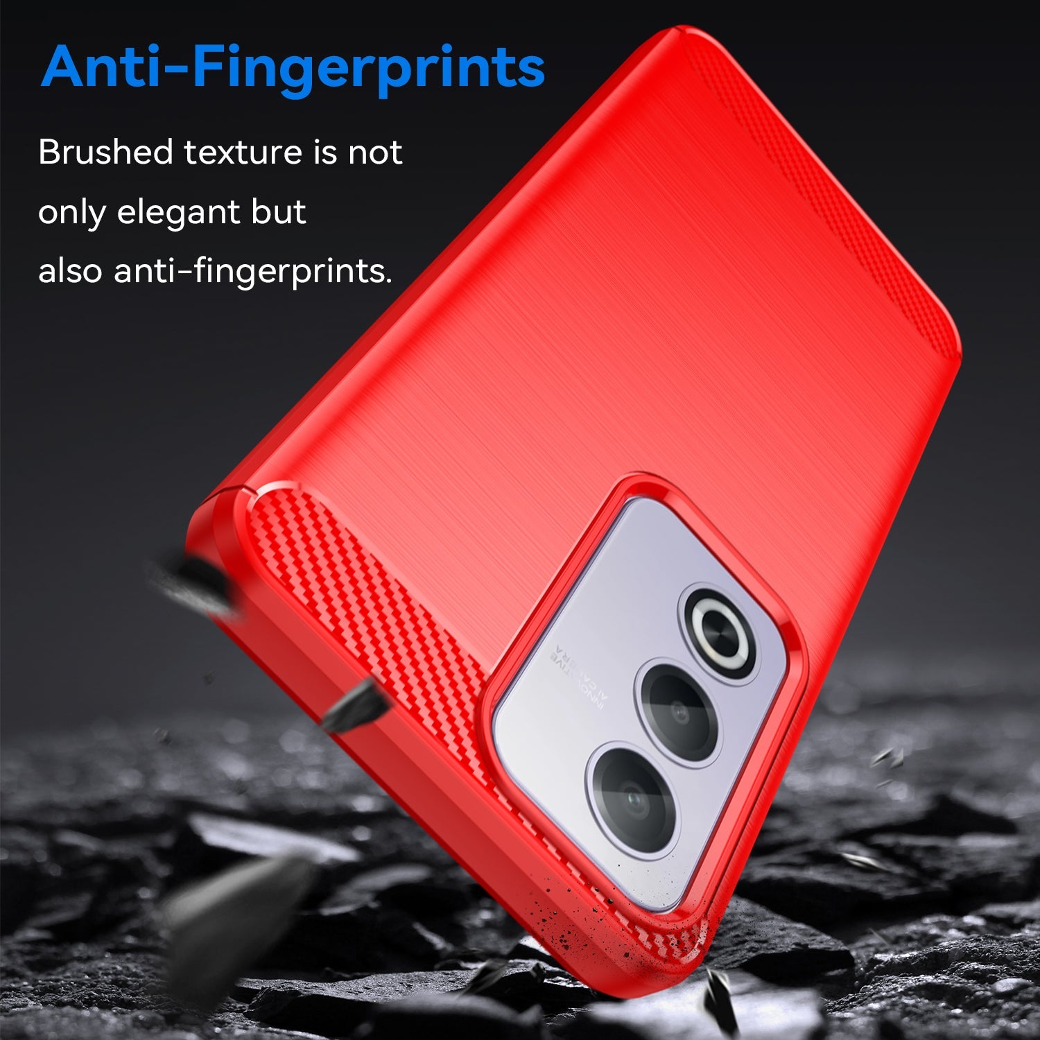 Oppo A80 5G Carbon Fibre Case [Red]