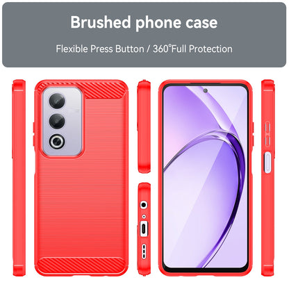 Oppo A80 5G Carbon Fibre Case [Red]