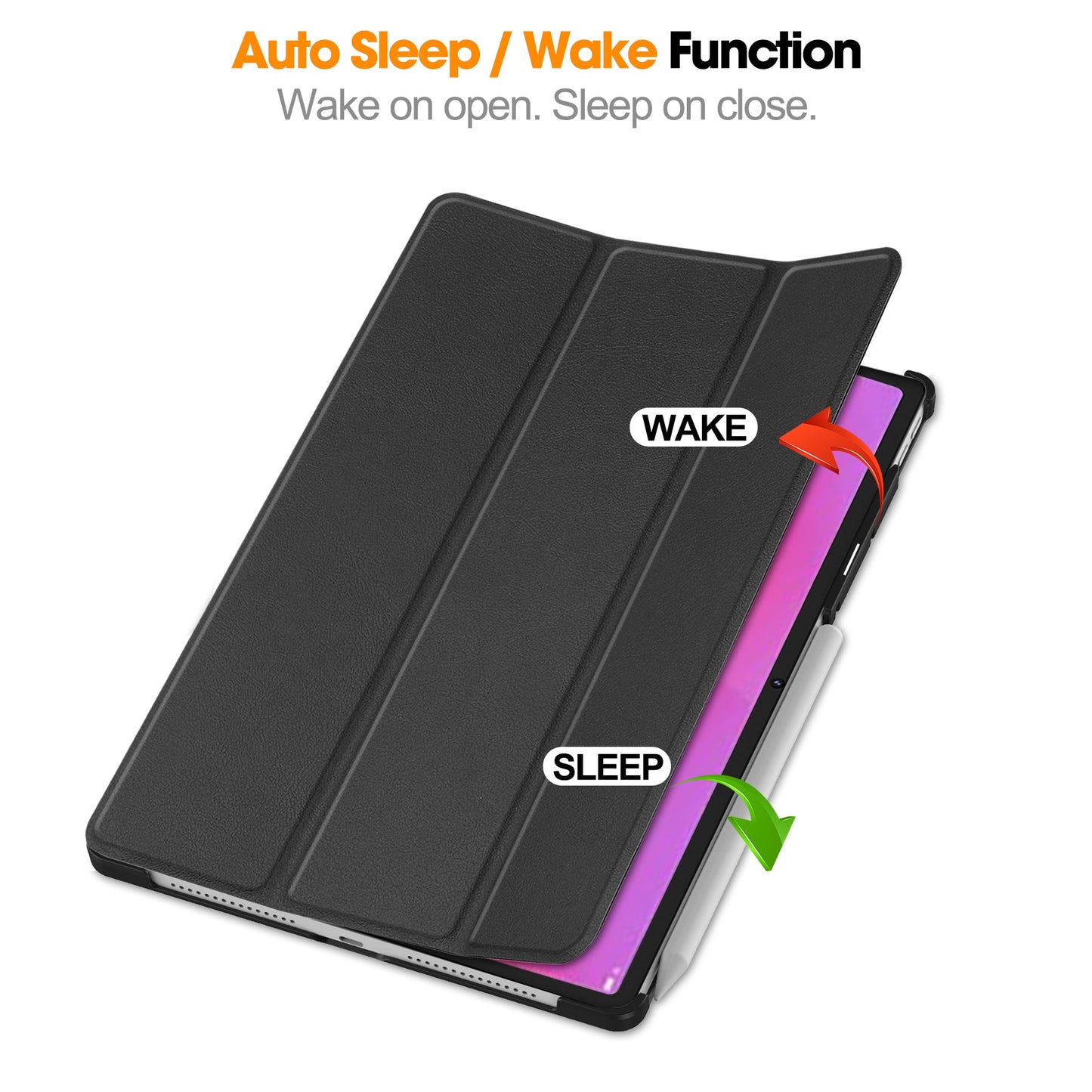 Yoga Tab Plus 12.7 Tri-fold Pu Case [Black]