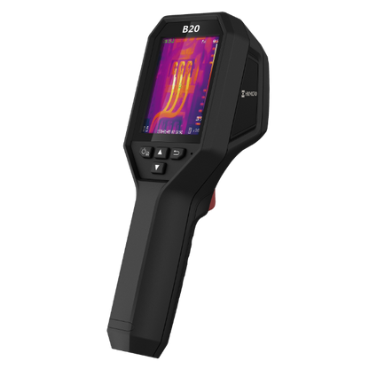 HIKMICRO B20 Handheld Wi-Fi Thermal Imaging Camera. 3.2" LCD Screen. Thermal - Visual - Fusion & PIP Image Modes. Thermal Resolution: 49 -152 Pixels. NETD: Less than 40 mK.