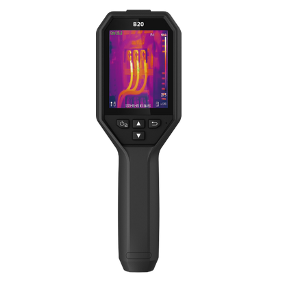 HIKMICRO B20 Handheld Wi-Fi Thermal Imaging Camera. 3.2" LCD Screen. Thermal - Visual - Fusion & PIP Image Modes. Thermal Resolution: 49 -152 Pixels. NETD: Less than 40 mK.