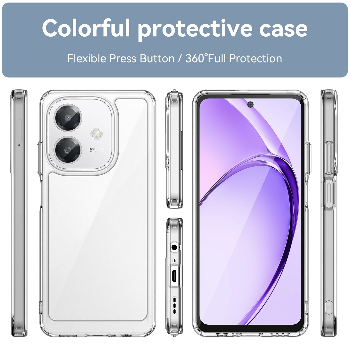 Oppo A60 5G Soft Gel Bumper Case [Clear]