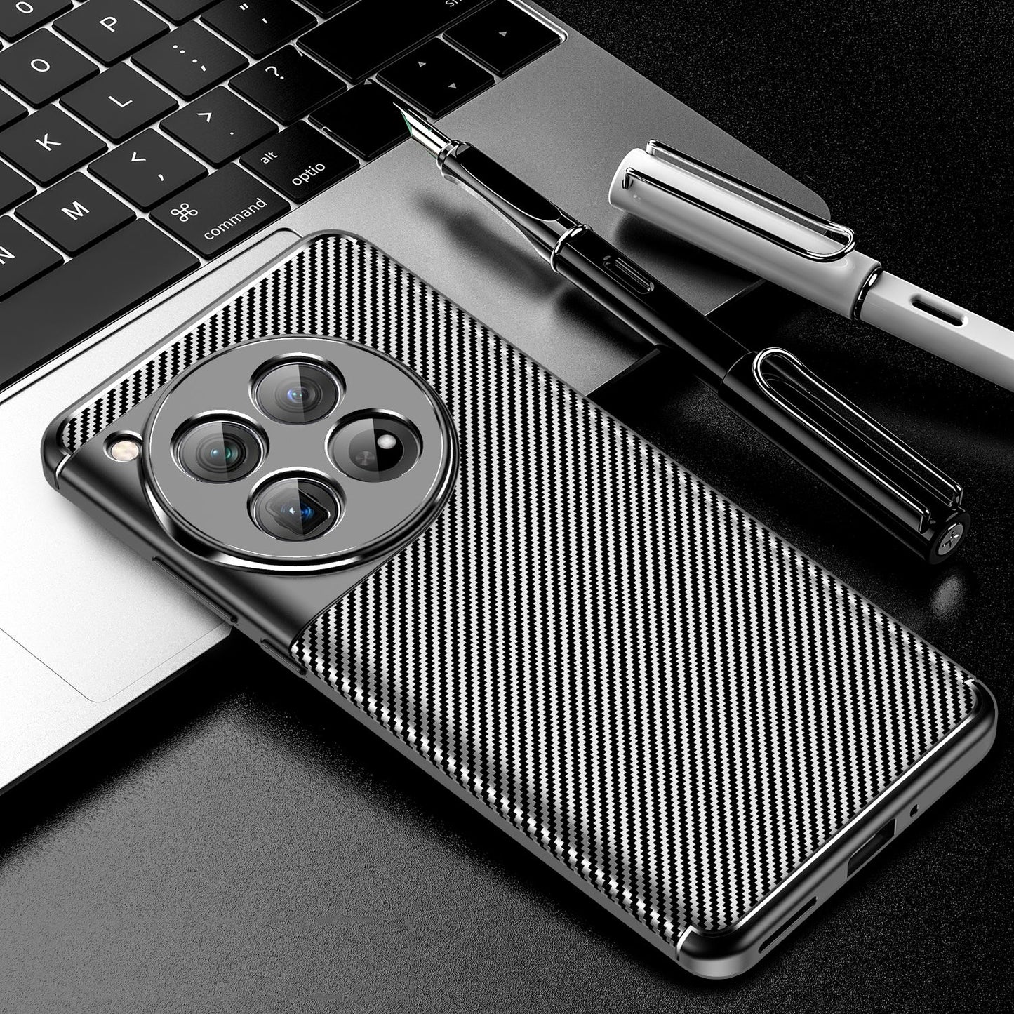 Oneplus 12 Carbon Fibre Case [Black]