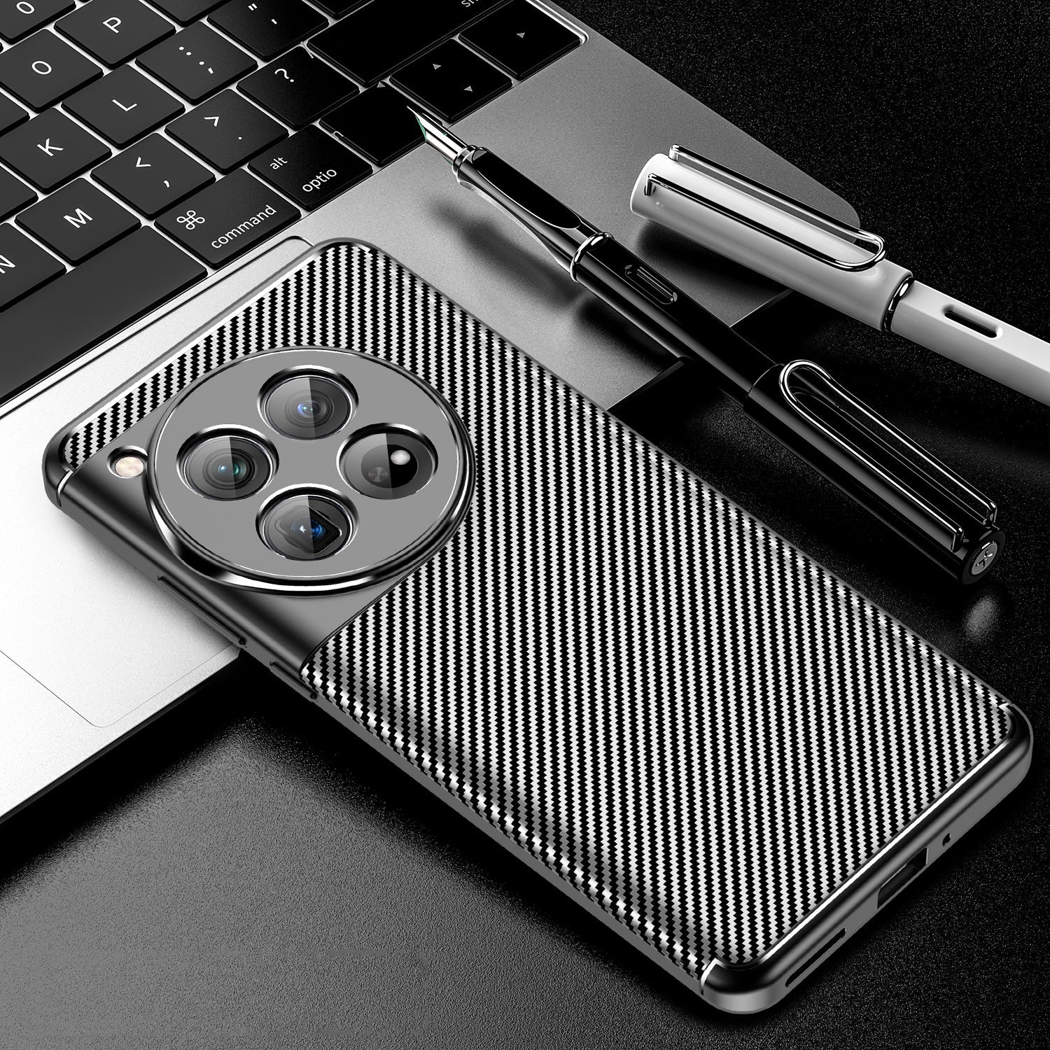 Oneplus 12 Carbon Fibre Case [Black]