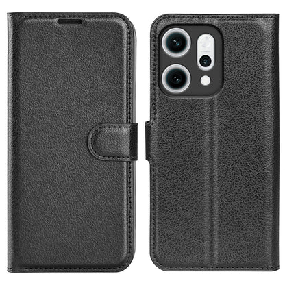 Oppo Reno 14 5g Pu Wallet Case [Black]