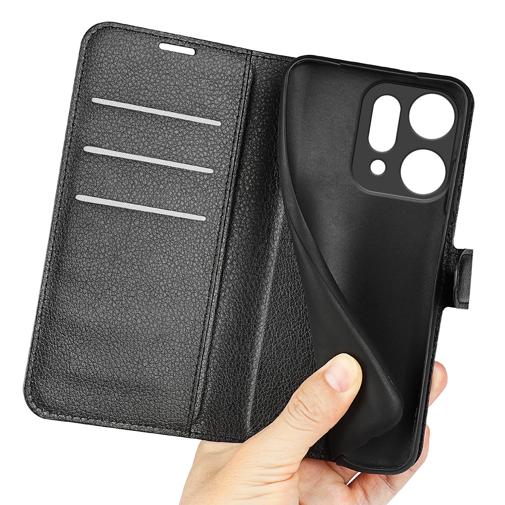Oppo Reno 14 5g Pu Wallet Case [Black]