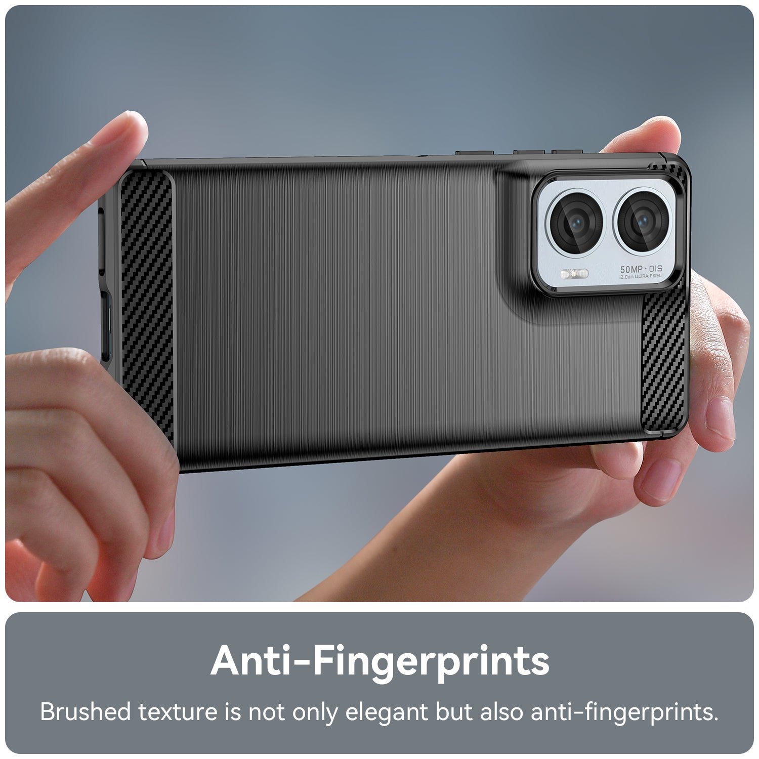 Moto Edge 50 Fusion Carbon Fibre Case [Black]