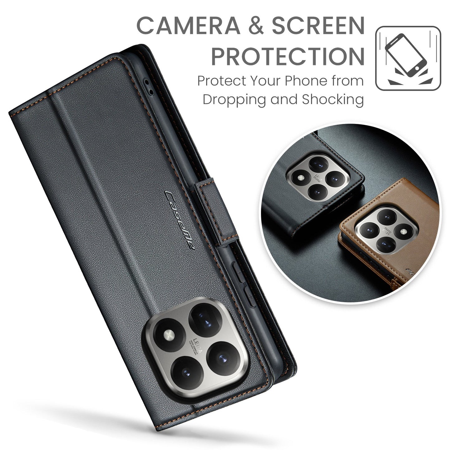 Xiaomi 15t Pu Wallet Case [Black]