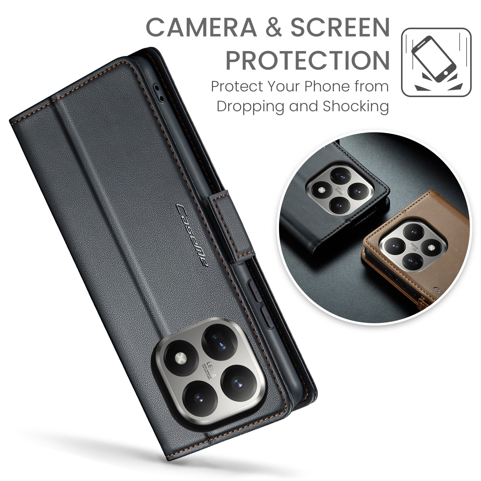 Xiaomi 15t Pu Wallet Case [Black]