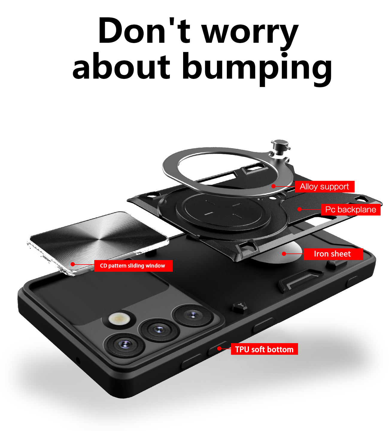 Galaxy S25fe Ring Kickstand Case [Navy]