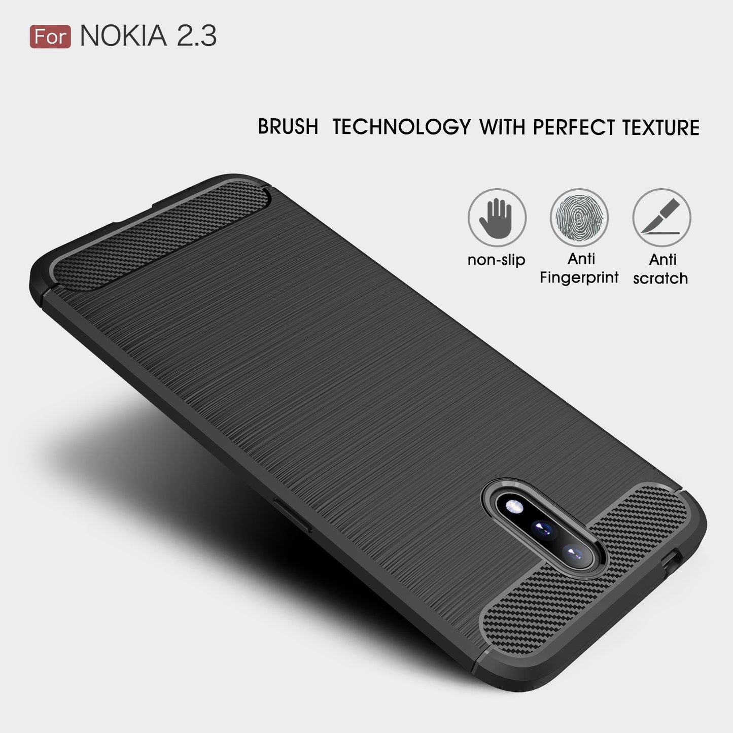 Nokia 2.3 Carbon Fibre Case Navy