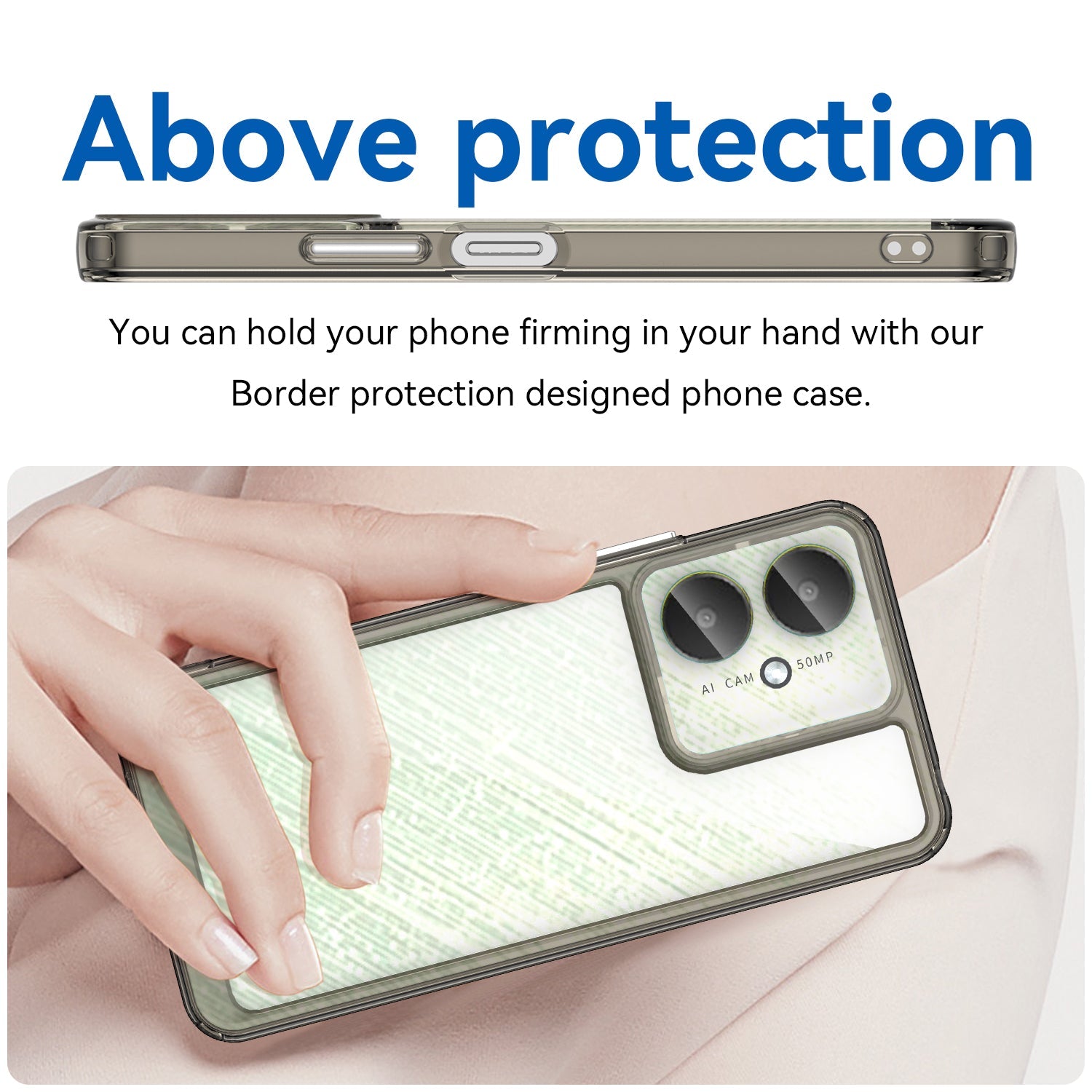 Xiaomi Poco C65 Soft Gel Case [Clear Grey]