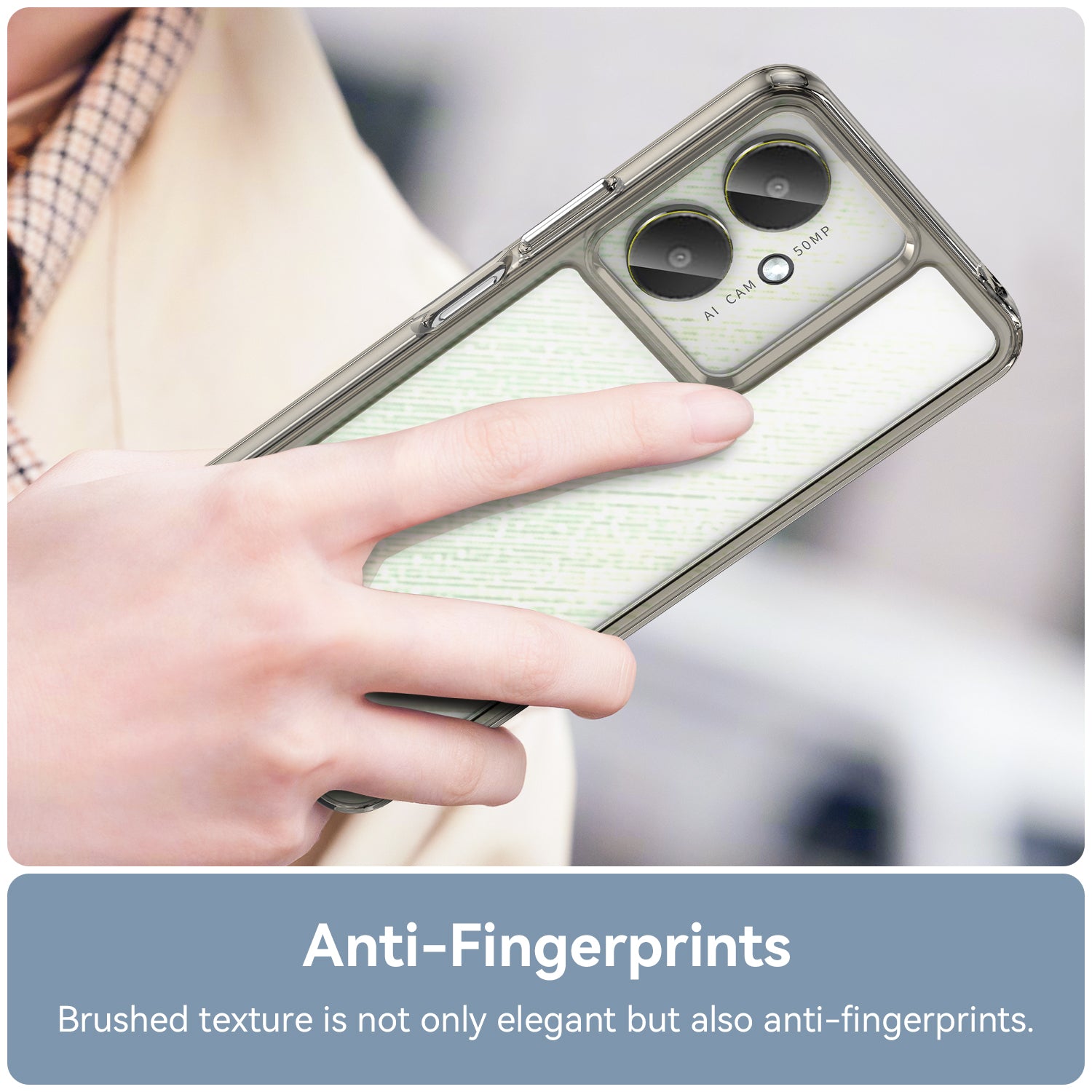 Xiaomi Poco C65 Soft Gel Case [Clear Grey]