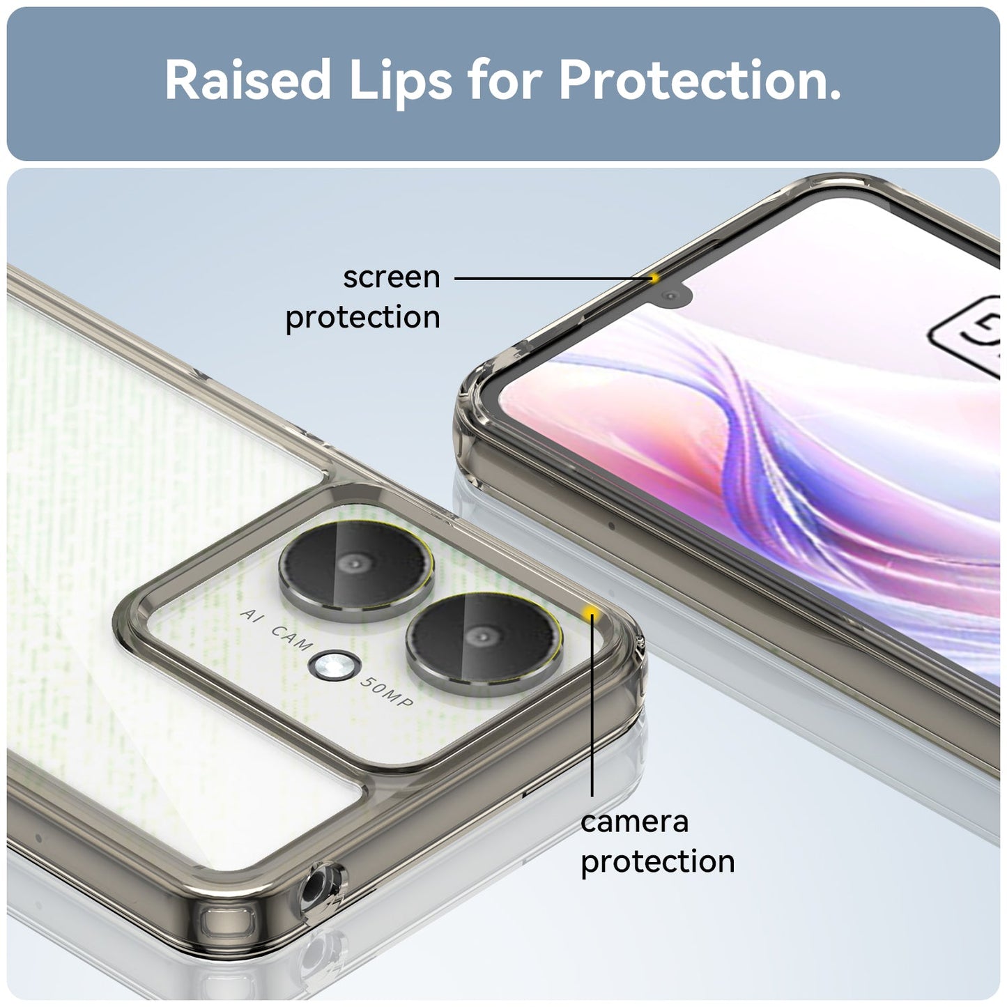 Xiaomi Poco C65 Soft Gel Case [Clear Grey]