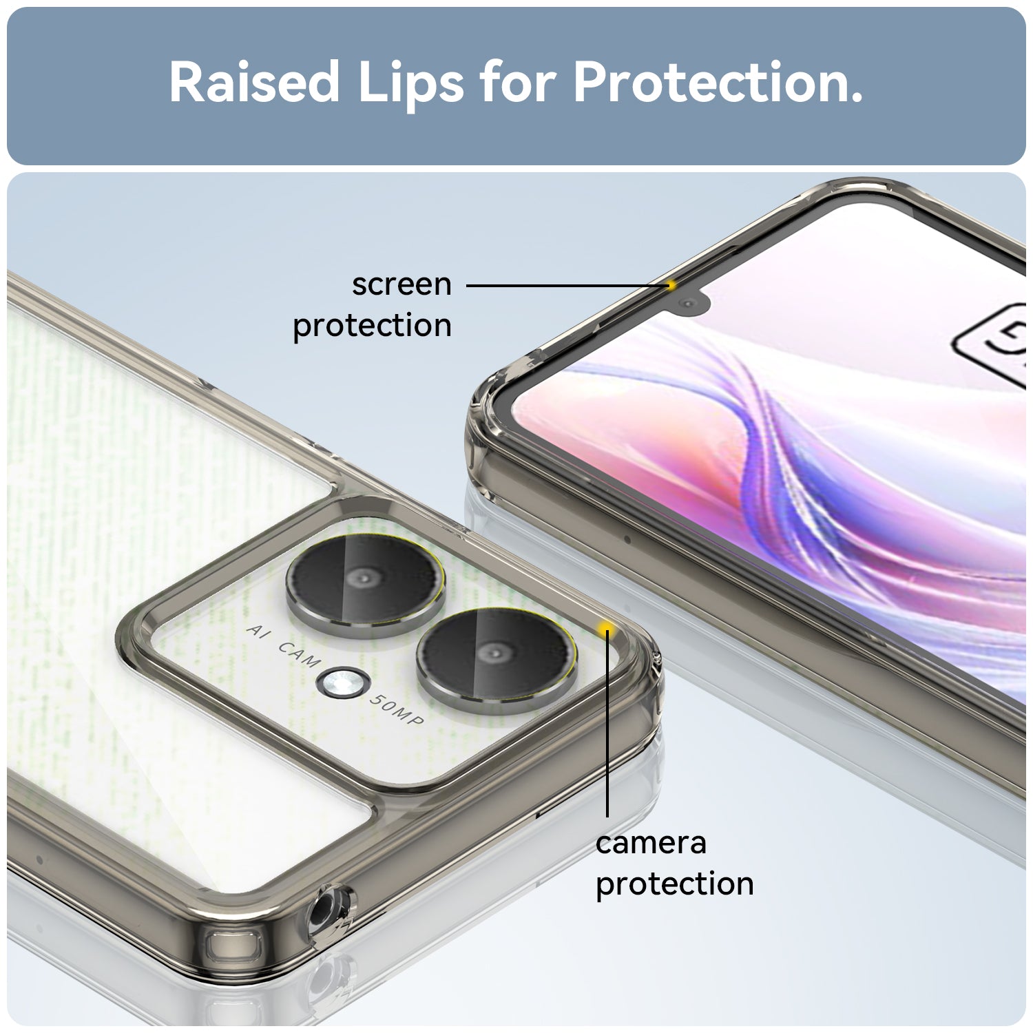 Xiaomi Poco C65 Soft Gel Case [Clear Grey]