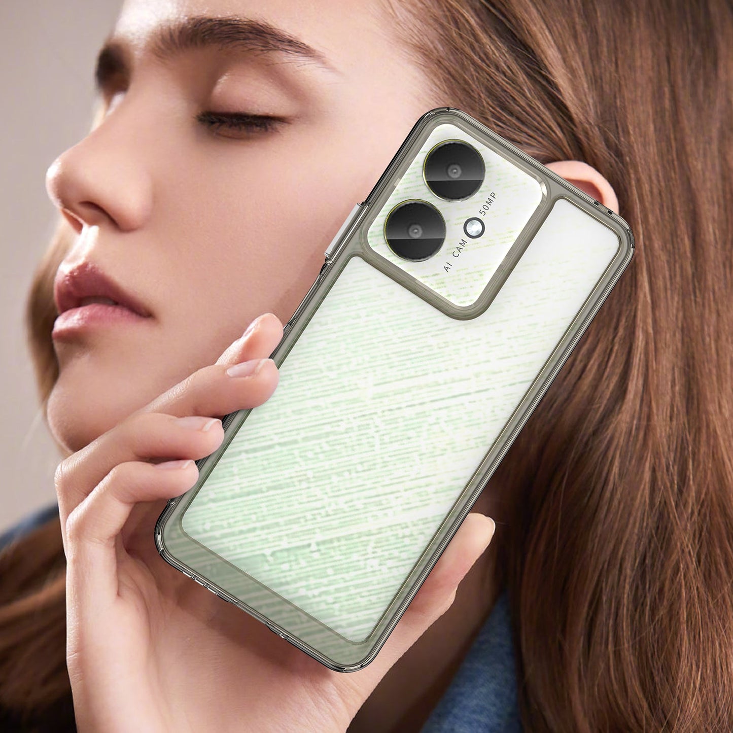 Xiaomi Poco C65 Soft Gel Case [Clear Grey]