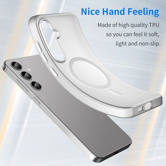 Galaxy S24 Plus / S25 Plus Magsafe Soft Matte Case [White]