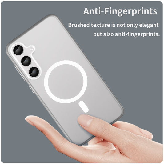 Galaxy S24 Plus / S25 Plus Magsafe Soft Matte Case [White]