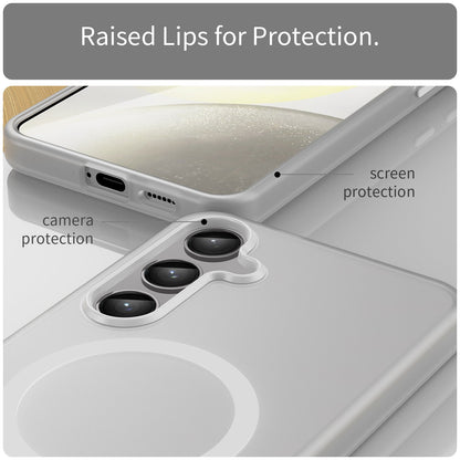 Galaxy S24 Plus / S25 Plus Magsafe Soft Matte Case [White]