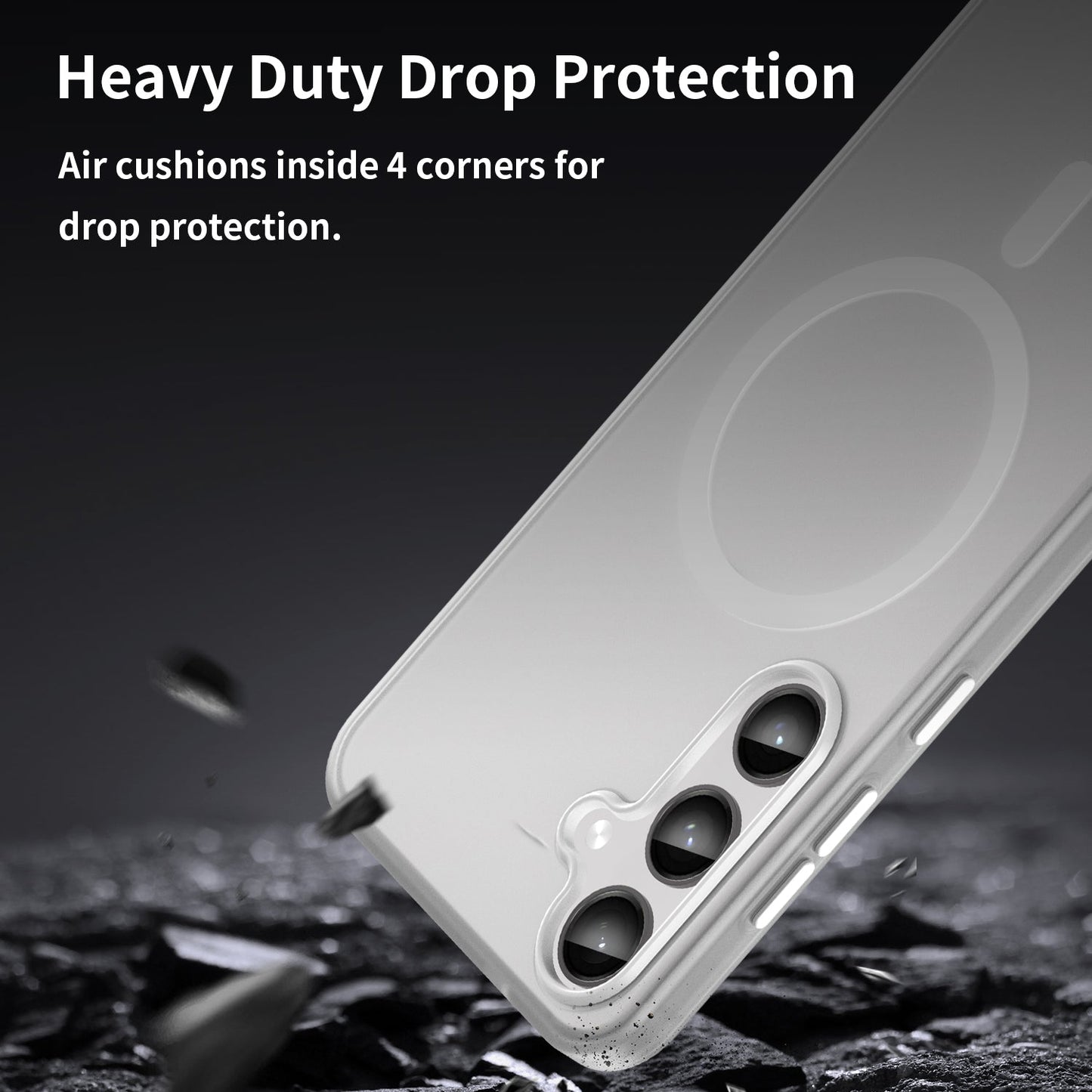 Galaxy S24 Plus / S25 Plus Magsafe Soft Matte Case [White]