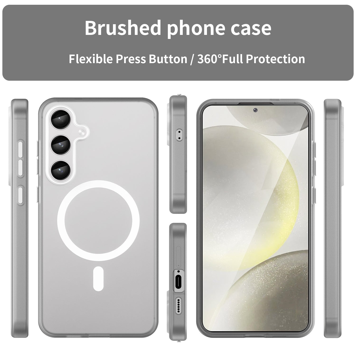 Galaxy S24 Plus / S25 Plus Magsafe Soft Matte Case [White]