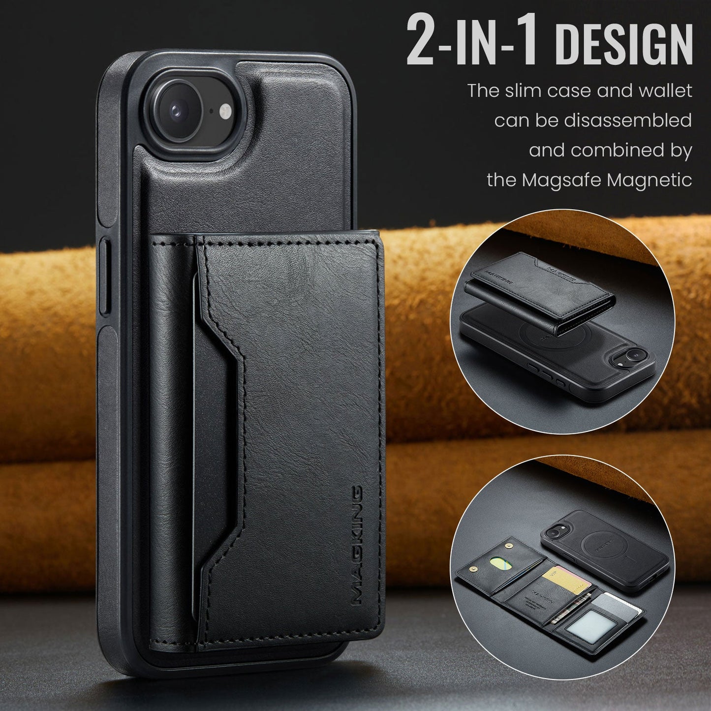 Iphone 16E Magsafe Wallet [Black]